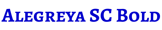 Alegreya SC Bold шрифт